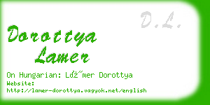 dorottya lamer business card